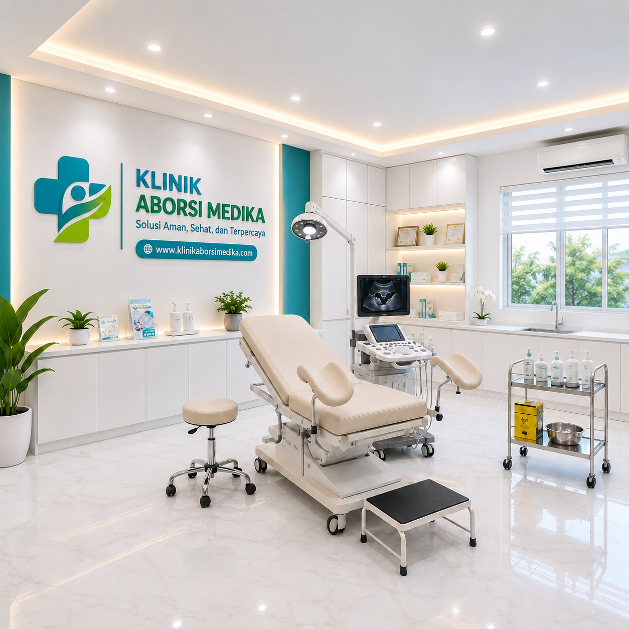 ruangan klinik aborsi kuret medika center